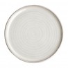 Olympia Canvas ronde borden met smalle rand wit 26,5cm