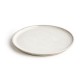 Olympia Canvas ronde borden met smalle rand wit 26,5cm