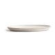 Olympia Canvas ronde borden met smalle rand wit 26,5cm