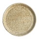 Olympia Canvas ronde borden met smalle rand crème 18cm