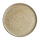 Olympia Canvas ronde borden met smalle rand crème 26,5cm