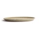Olympia Canvas ronde borden met smalle rand crème 26,5cm