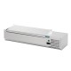 Polar G-serie opzetkoelvitrine met deksel 5x GN 1/4