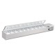 Polar G-serie opzetkoelvitrine met deksel 10x GN 1/4