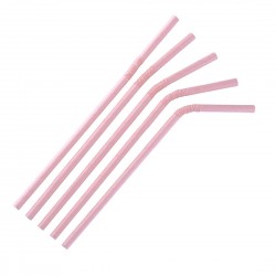 Fiesta Green composteerbare papieren buigrietjes roze (250 stuks)