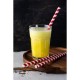 Fiesta Green rood/wit gestreepte papieren smoothierietjes 21cm