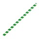Fiesta Green groen/wit gestreepte papieren smoothierietjes 21cm