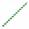 Fiesta Green groen/wit gestreepte papieren smoothierietjes 21cm