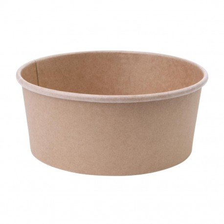 Fiesta Green ronde kraft saladeschaal 75cl (300 stuks)