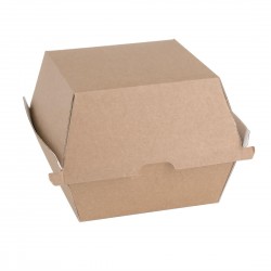 Fiesta Green composteerbare hamburgerdoosjes kraft groot 112mm vierkant (150 stuks)