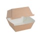 Fiesta Green composteerbare hamburgerdoosjes kraft groot 112mm vierkant (150 stuks)