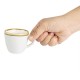 Olympia Kiln espressokopjes krijtwit 85ml (6 stuks)