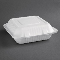 Fiesta Green composteerbare bagasse voedseldozen 236mm (200 stuks)