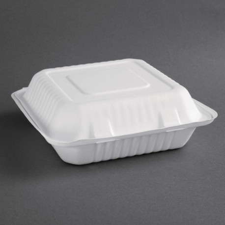 Fiesta Green composteerbare bagasse voedseldozen 236mm (200 stuks)