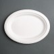 Fiesta Green composteerbare bagasse borden ovaal 198mm (50 stuks)