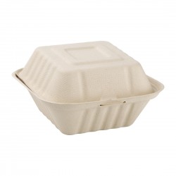 Fiesta Green composteerbare bagasse hamburgerdoosjes 152mm (500 stuks)