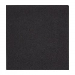 Fiesta cocktailservetten 1/4 vouw zwart 24 x 24 cm (4000 stuks)
