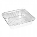 Diepe aluminium bakjes 230 x 230 x 51mm (200 stuks)