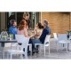 Sol outdoor/indoor stapelbare stoel wit