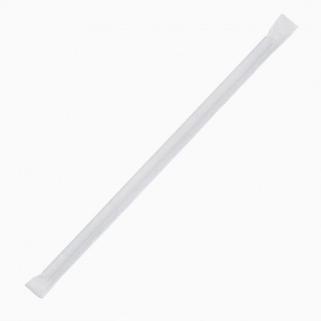 Fiesta Green composteerbare papieren rietjes 210mm zwart Individueel verpakt (250 stuks)