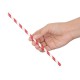 Fiesta Green composteerbare papieren rietjes 210mm rood-wit Individueel verpakt (250 stuks)