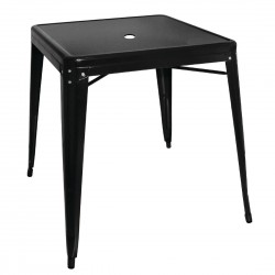 Bolero vierkante bistro tafel zwart 66cm