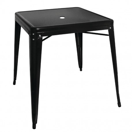 Bolero vierkante bistro tafel zwart 66cm