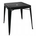 Bolero vierkante bistro tafel zwart 66cm