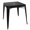 Bolero vierkante bistro tafel zwart 66cm