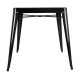 Bolero vierkante bistro tafel zwart 66cm