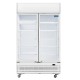 Polar G-serie tweedeurs displaykoeling met lichtbak 950L klapdeuren