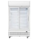 Polar G-serie tweedeurs displaykoeling met lichtbak 950L schuifdeuren