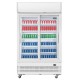 Polar G-serie tweedeurs displaykoeling met lichtbak 950L schuifdeuren