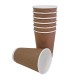 Fiesta koffiebeker ribbelwand kraft 455ml (25 stuks)