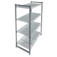 Cambro stelling 183cm hoog 4 schappen - 46cm diep - 153cm breed