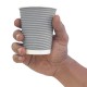 Fiesta koffiebekers ribbelwand blauwgrijs 225ml (500 stuks)