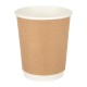 Fiesta koffiebekers dubbelwandig kraft 225ml (25 stuks)