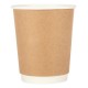 Fiesta koffiebekers dubbelwandig kraft 225ml (25 stuks)