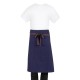 Southside Katoenen Canvas Bistro Schort Marine