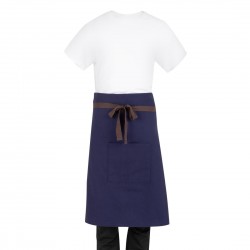 Southside Katoenen Canvas Bistro Schort Marine