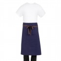 Southside Katoenen Canvas Bistro Schort Marine