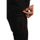 Slim fit stretch cargo broek zwart 32