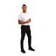 Slim fit stretch cargo broek zwart 36
