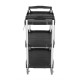 Vogue 3-Laags Opvouwbare Trolley Zwart Klein