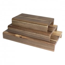 Olympia FSC acaciahouten set van 3 verhogers