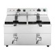 Buffalo dubbele inductie friteuse 2x 3000W