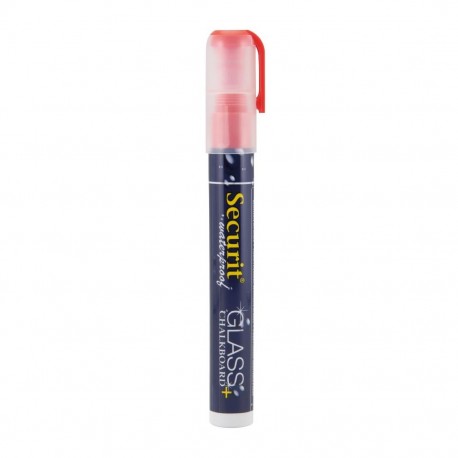 Securit Waterproof krijtstift (Glas + Krijtbord) in rood met 2-6mm penpunt