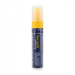 Securit Waterproof krijtstift (Glas + Krijtbord) in geel met 7-15mm penpunt