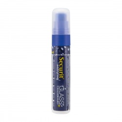 Securit Waterproof krijtstift (Glas + Krijtbord) in blauw met 7-15mm penpunt