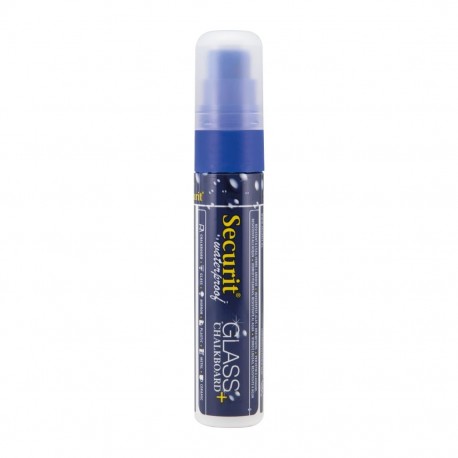 Securit Waterproof krijtstift (Glas + Krijtbord) in blauw met 7-15mm penpunt
